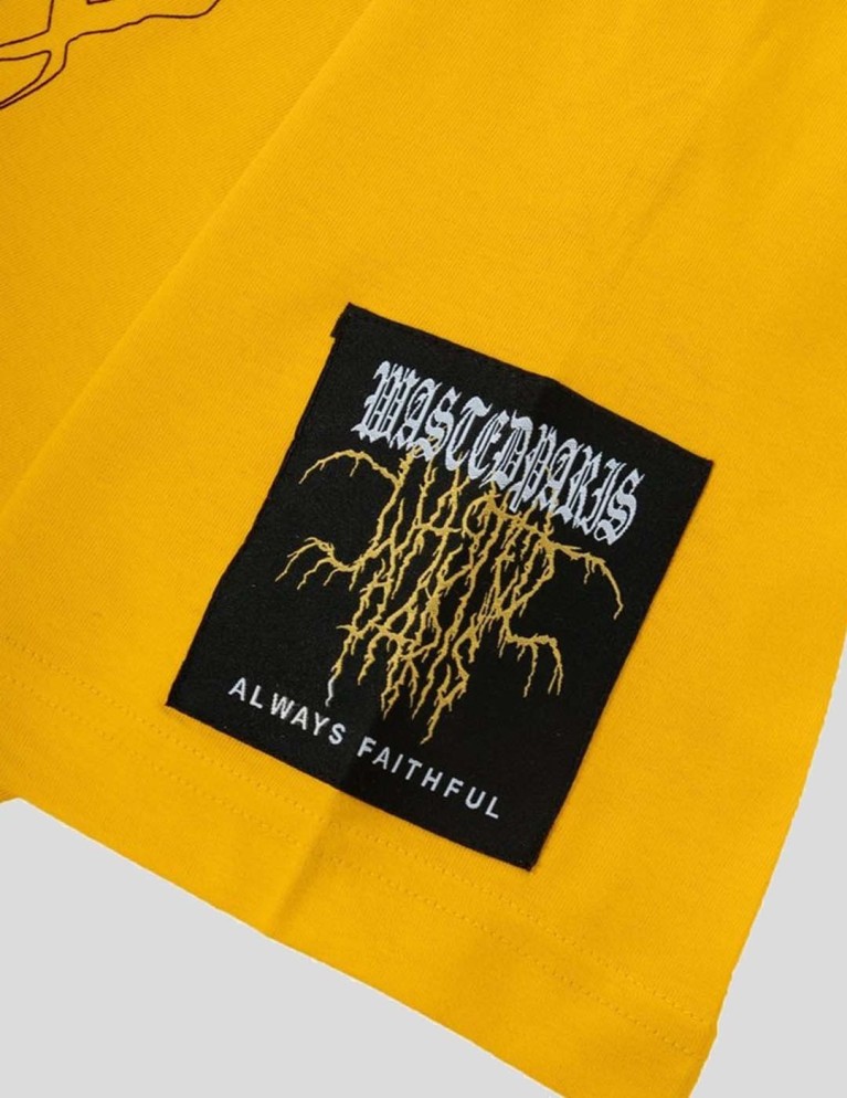 T-shirt WASTED PARIS fire cult tee sunflower yellow